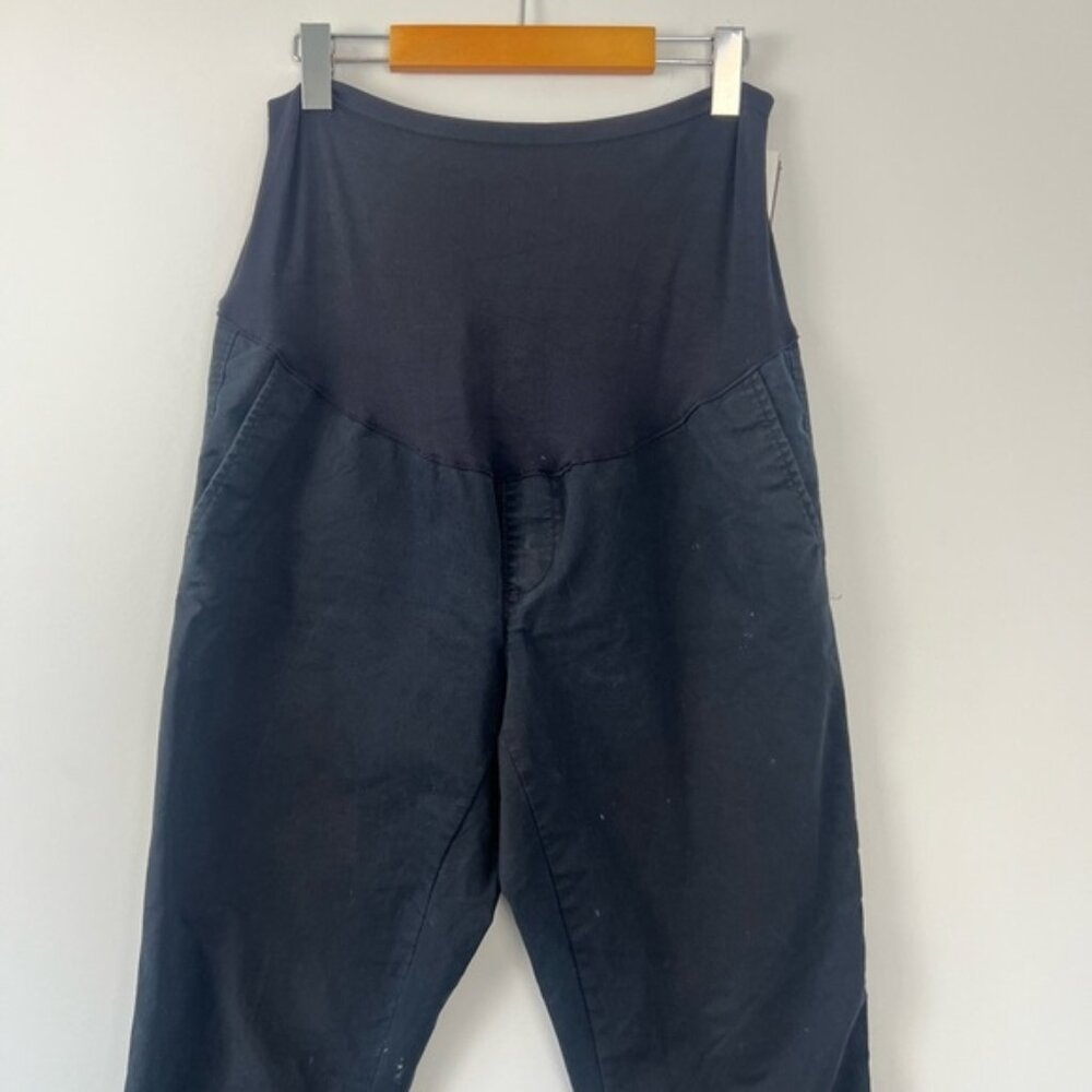 Old Navy Maternity Black Boot-Cut Full Panel Pants - Size 10